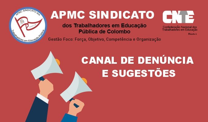 CANAL DE DENÚNCIA E SUGESTÕES DA APMC SINDICATO APMC Sindicato