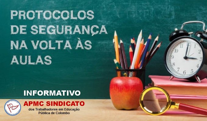 APMC INFORMA PROTOCOLO VOLTA AS AULAS 2021 COLOMBO PR APMC